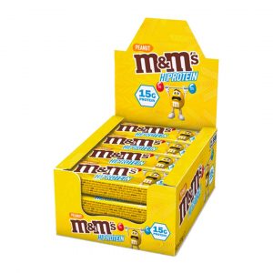 12 X M&m Hi Protein Bar 51 G Peanut