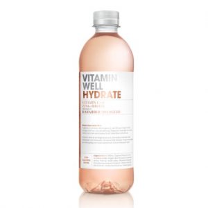 12 X Vitamin Well 500 Ml Hydrate Rabarber Jordgubb