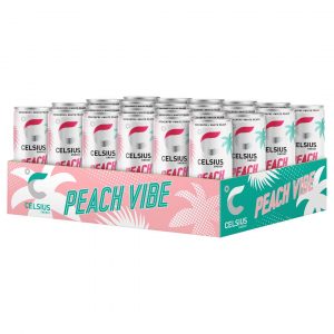 24 X Celsius 355 Ml Peach Vibe