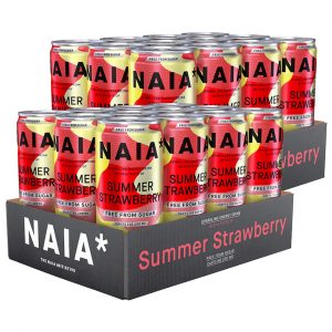 24 X Naia* Energy Bcaa 330 Ml Summer Strawberry