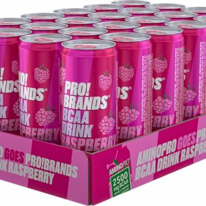 24 X Pro Brands Bcaa Drink 330 Ml Raspberry