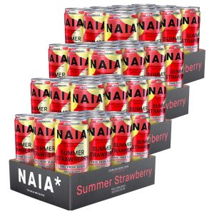 48 X Naia* Energy Bcaa 330 Ml Summer Strawberry