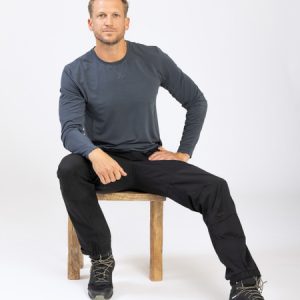 Active Wool Long Sleeve Men Blå