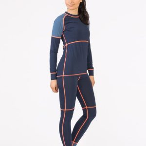 Active Wool Set Women Blå