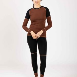 Active Wool Set Women Cinnamon
