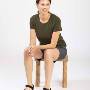 Active Wool Tee Women Mossgrön