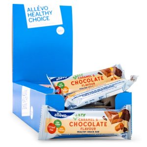 Allevo Healthy Snack Bar Caramel & Chocolate 24-pack