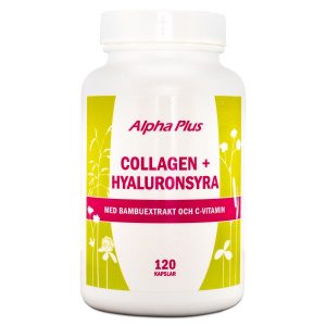 Alpha Plus Collagen + Hyaluronsyra 120 kaps