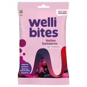 Wellibites Candy 70 G Hallon & Saltlakrits
