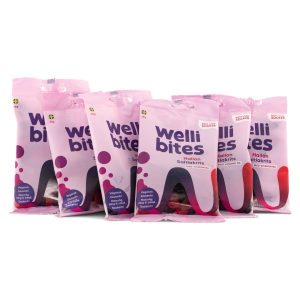 Wellibites Hallon & Saltlakrits 6-pack