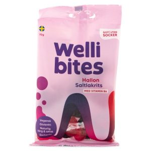 Wellibites Hallon & Saltlakrits 70 g