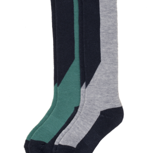 Winter High Socks Kids 2-P Grå/Grön