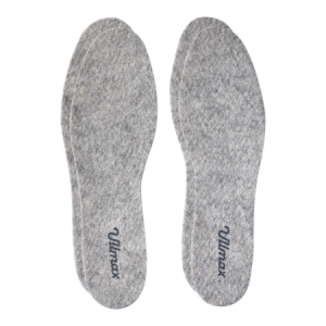 Wool Felt Insoles Kids 2-P Grå