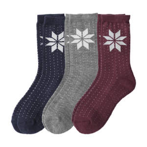 Wool Mix Socks 3-P Blå/Grå/Rosa