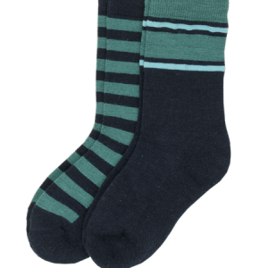 Wool Sock Kids 2-P Grön/Blå